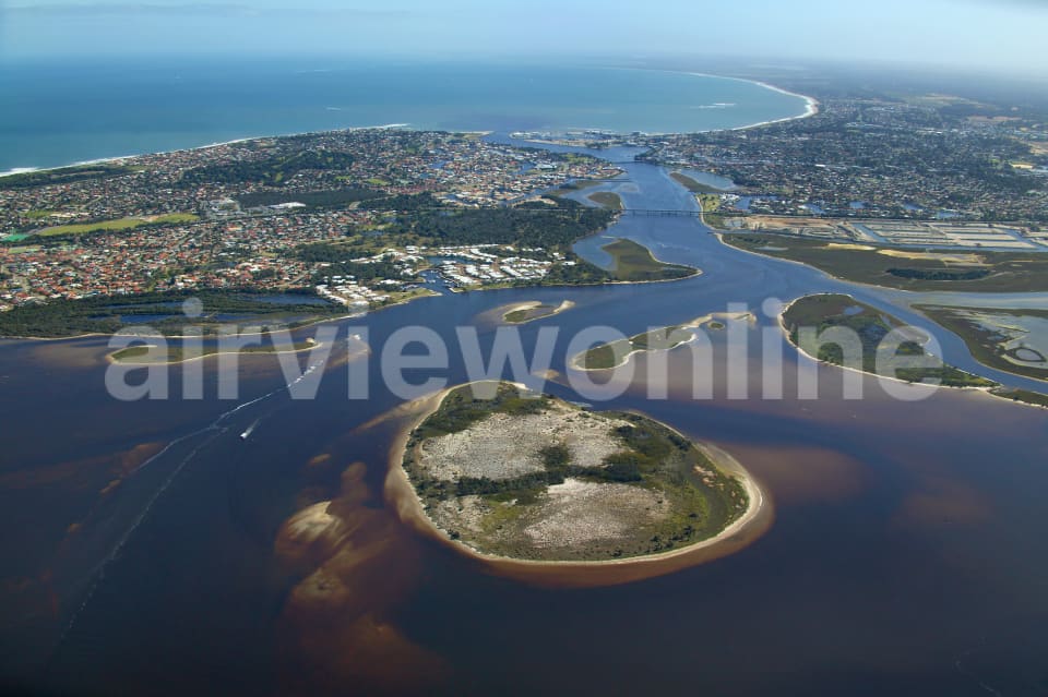 Aerial Image of Boundary Island, Mandurah, Western Australia