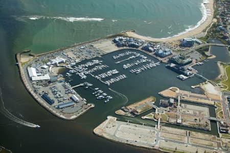 Aerial Image of MANDURAH BOAT HARBOUR.
