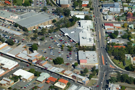 Aerial Image of CESSNOCK TOWN CENTRE.