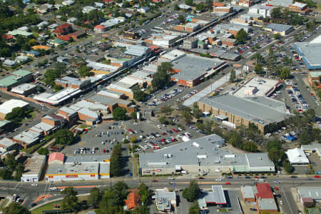 Aerial Image of CESSNOCK CBD.