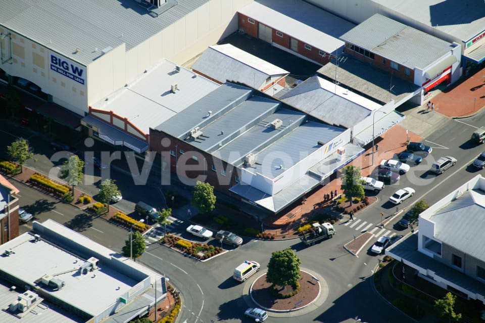 Aerial Image of Closeup of Taree City Centre