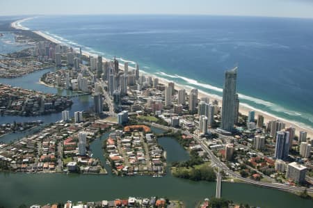 Aerial Image of SURFERS PARADISE.