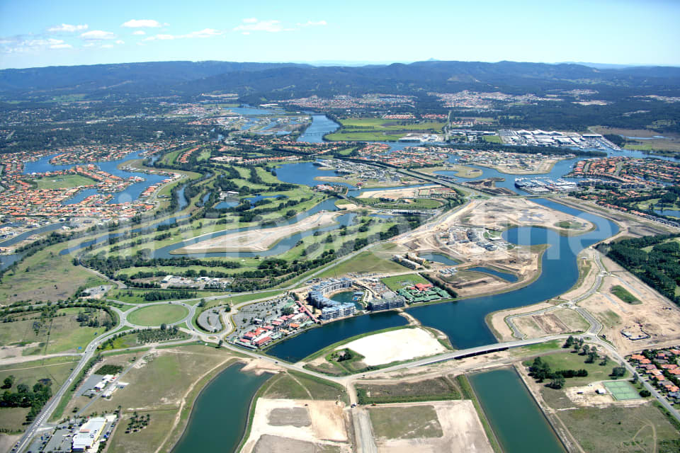 Aerial Image of Hope Island and Waterways