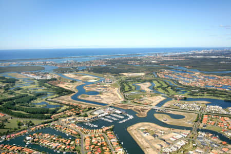 Aerial Image of HOPE ISLAND, PARADISE POINT TO SOUTH STRADBROKE ISLAND.