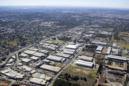 Aerial Image of RICHLANDS INDUSTRIAL ESTATES.