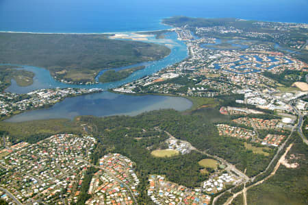 Aerial Image of TEWANTIN, NOOSAVILLE, NOOSA HEADS AND WATERWAYS