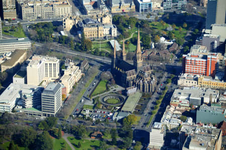Aerial Image of ST PATRICKS CATHEDRAL, MELBOURNE