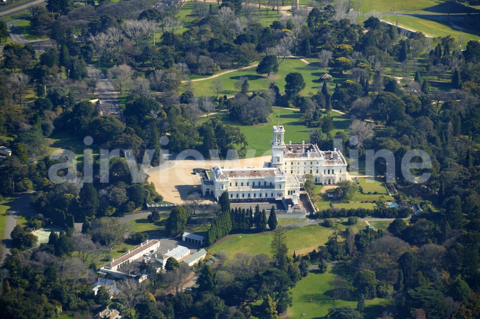 Aerial Image of Melbourne Government House,