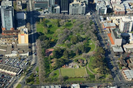 Aerial Image of FLAGSTAFF GARDENS, MELBOURNE