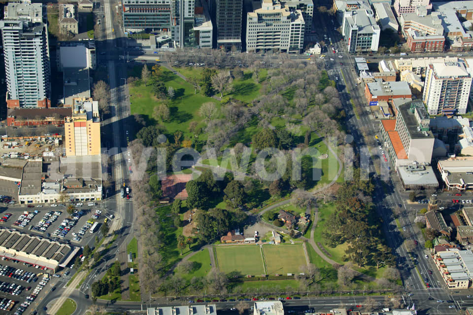 Aerial Image of Flagstaff Gardens, Melbourne