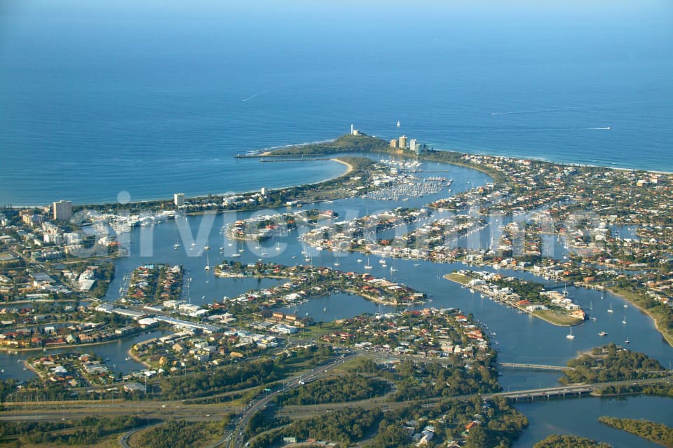 Aerial Image of Mooloolaba and Mooloolah River