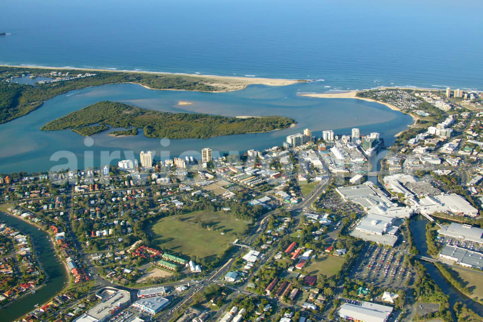 Aerial Image of Maroochydore and Goat Island