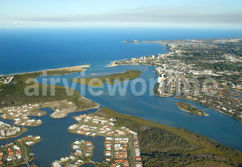 Aerial Image of Twin Waters to Mooloolaba