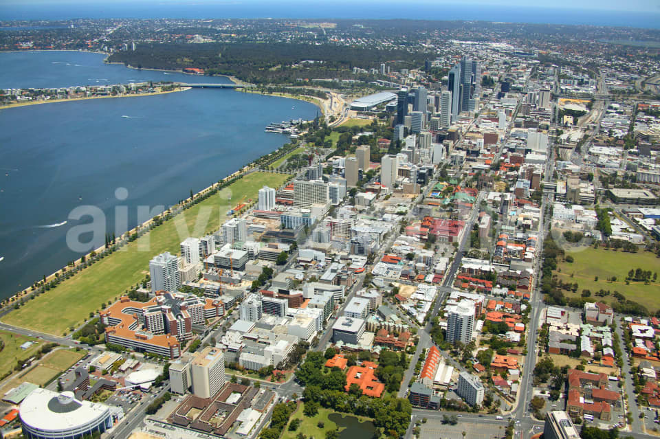 Aerial Image of Swan River, Perth