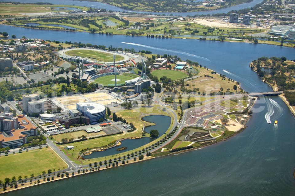 Aerial Image of East Perth and Herrison Island