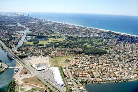 Aerial Image of GOLD COAST BURLEIGH GOLF CLUB MIAMI.