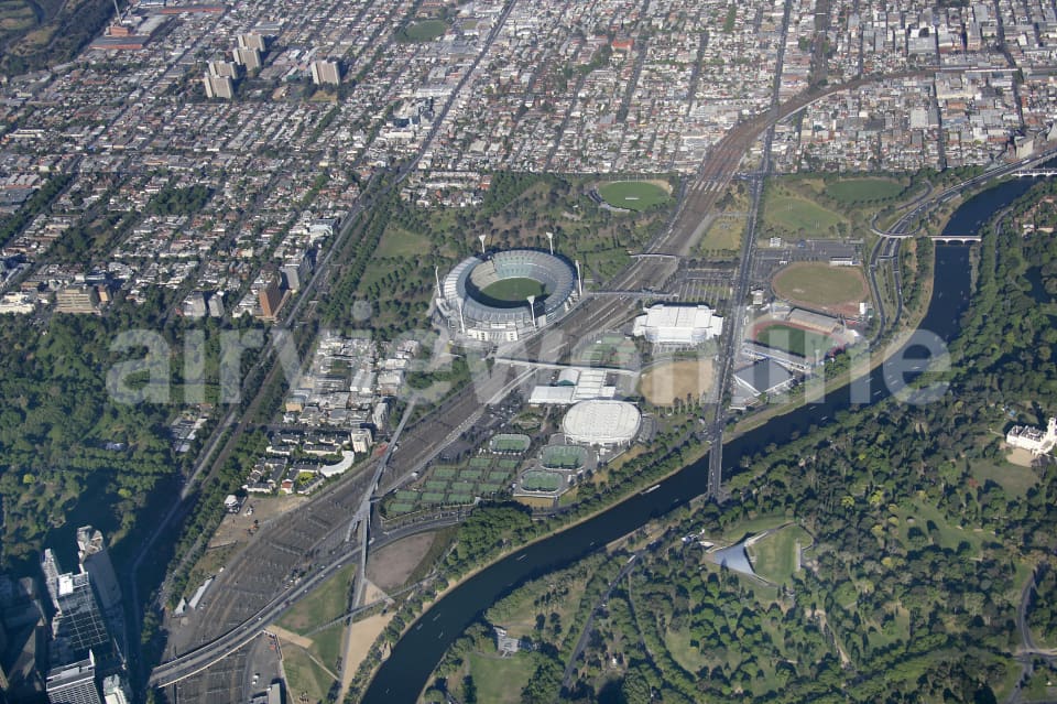 Aerial Image of MCG and East Melbourne