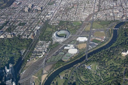 Aerial Image of MCG AND EAST MELBOURNE