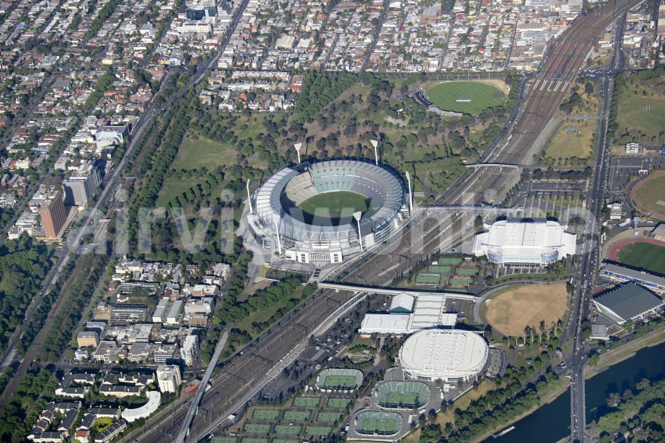Aerial Image of MCG and Jolimont