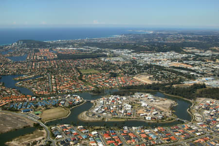 Aerial Image of AZZURA ISLAND AND BURLEIGH WATERS.