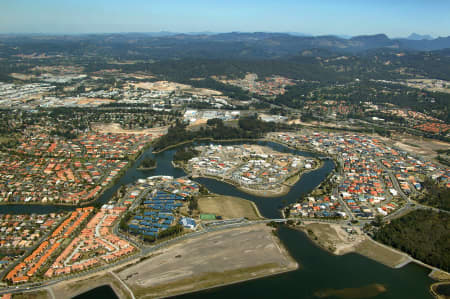 Aerial Image of AZZURA ISLAND AND VARSITY LAKES.