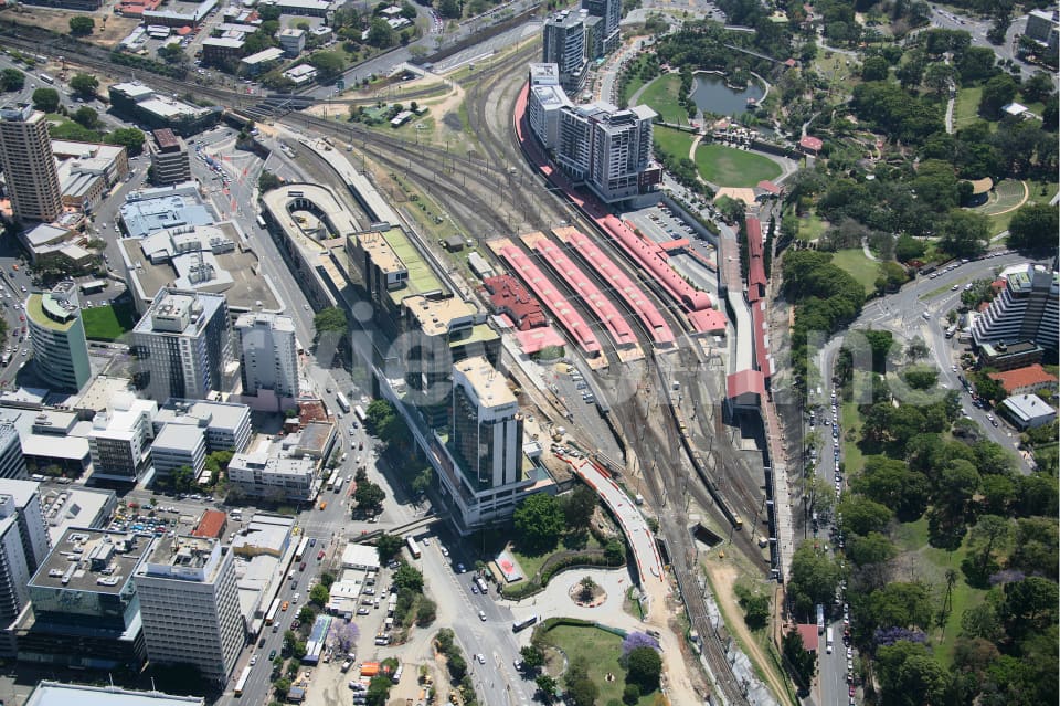 Aerial Image of Brisbane, Roma St Station