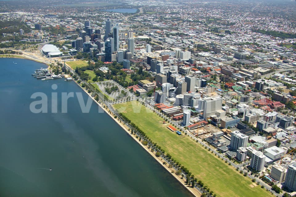 Aerial Image of Swan River, Perth