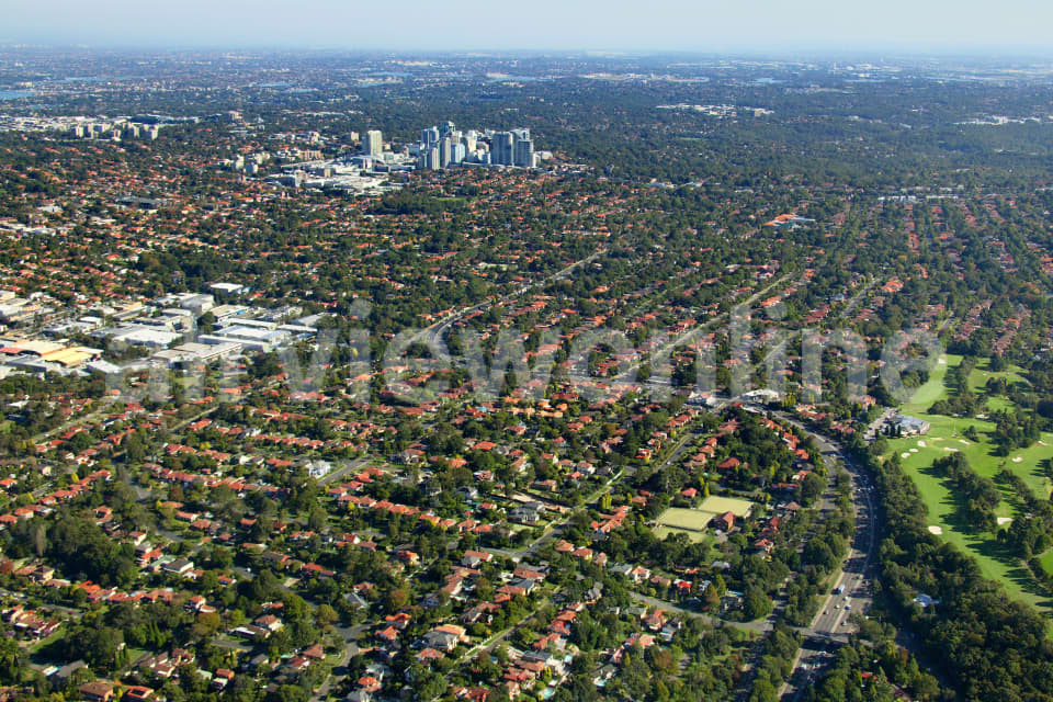 Aerial Image of Chatswood from Roseville