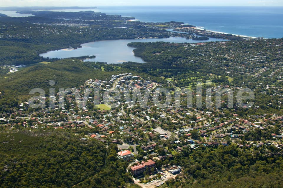Aerial Image of Narrabeen Lakes from Cromer