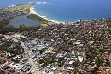 Aerial Image of DEE WHY WITH A VIEW OF DEE WHY LAGOON