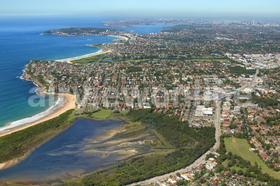 Aerial Image of Dee Why Lagoon and Dee Why