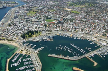 Aerial Image of FREMANTLE FISHING BOAT HARBOUR