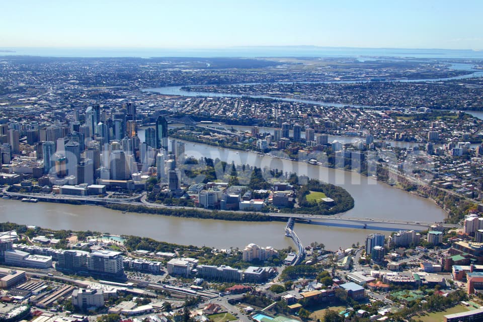 Aerial Image of Brisbane River