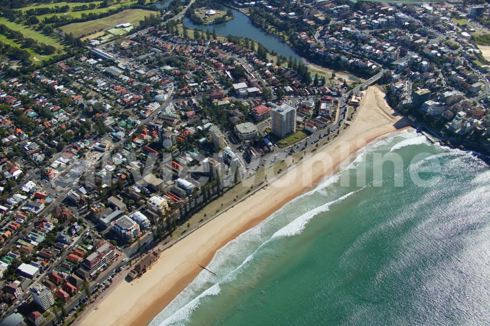 Aerial Image of Queenscliff Beach Manly Lagoon