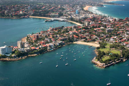 Aerial Image of LITTLE MANLY POINT AND MANLY BEACH