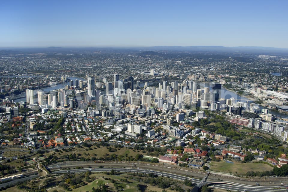 Aerial Image of Springhill Brisbane CBD