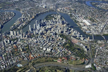 Aerial Image of BRISBANE CBD BRISBANE RIVER