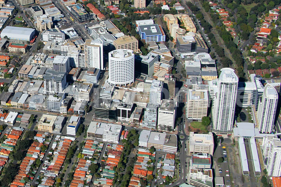 Aerial Image of St  Leonards business district