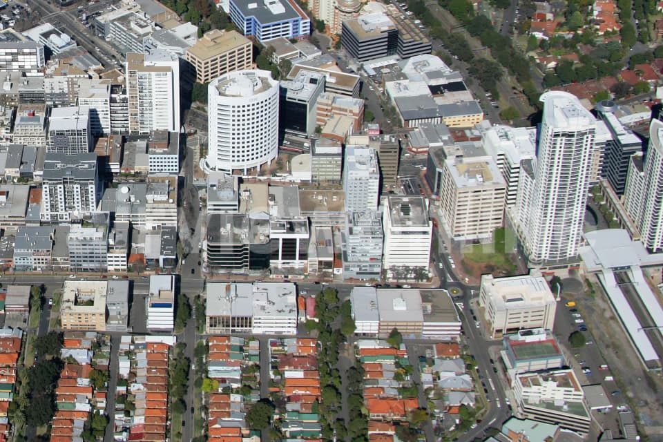 Aerial Image of St Leonards Business district