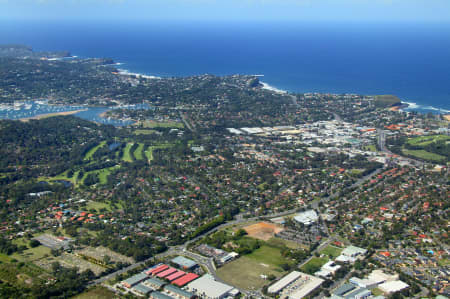 Aerial Image of MONA VALE SHOPPING CENTRE & BAYVIEW GOLF CLUB