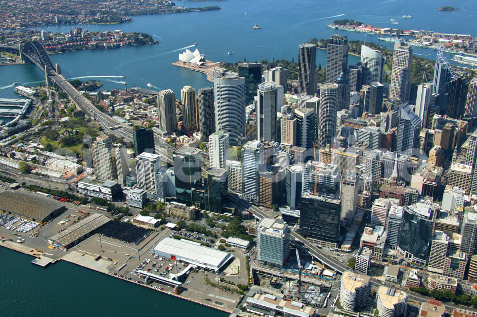Aerial Image of Sydney CBD Port Jackson