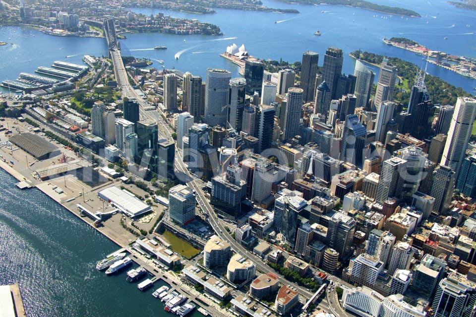 Aerial Image of Sydney CBD Port Jackson