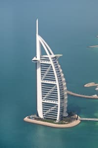 Aerial Image of BURJ AL ARAB DUBAI
