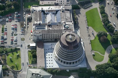 Aerial Image of THE BEEHIVE, PARLIMENT BUILDINGS WELLINGTON
