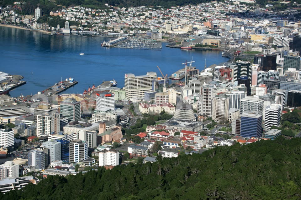 Aerial Image of Lambton Harbour,  Wellington