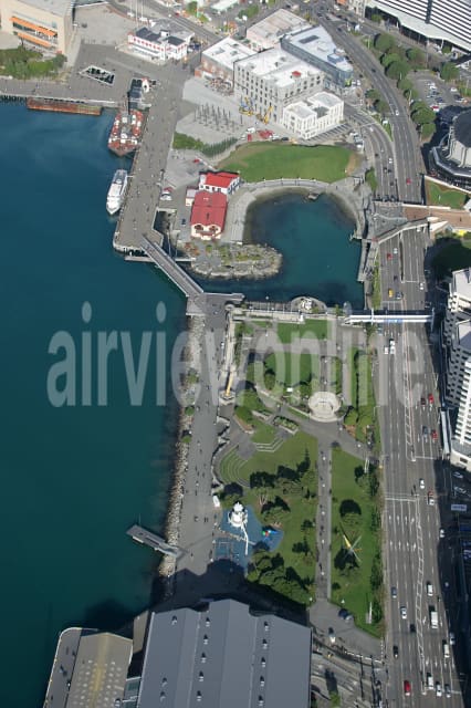 Aerial Image of Frank Kitts Park, Wellington City