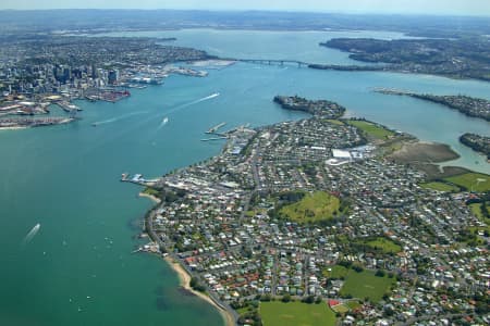 Aerial Image of DEVONPORT  AND AUCKLAND CITY