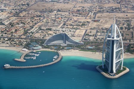Aerial Image of BURJ AL ARAB DUBAI