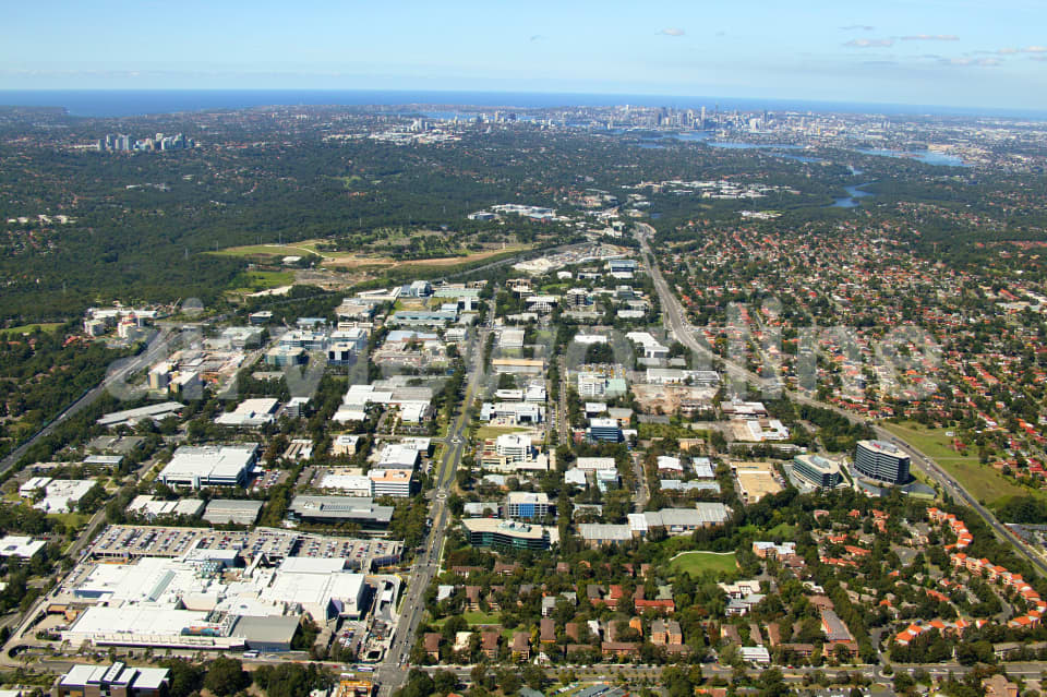 Aerial Image of Macquarie Centre to the City