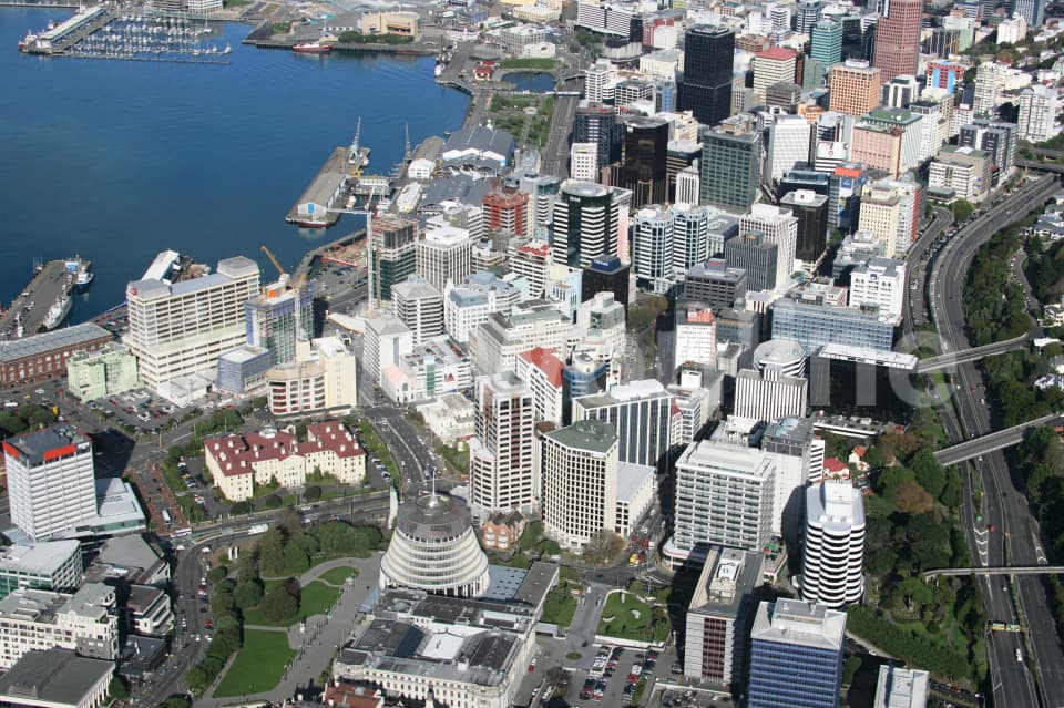Aerial Image of Thorndon, Wellington